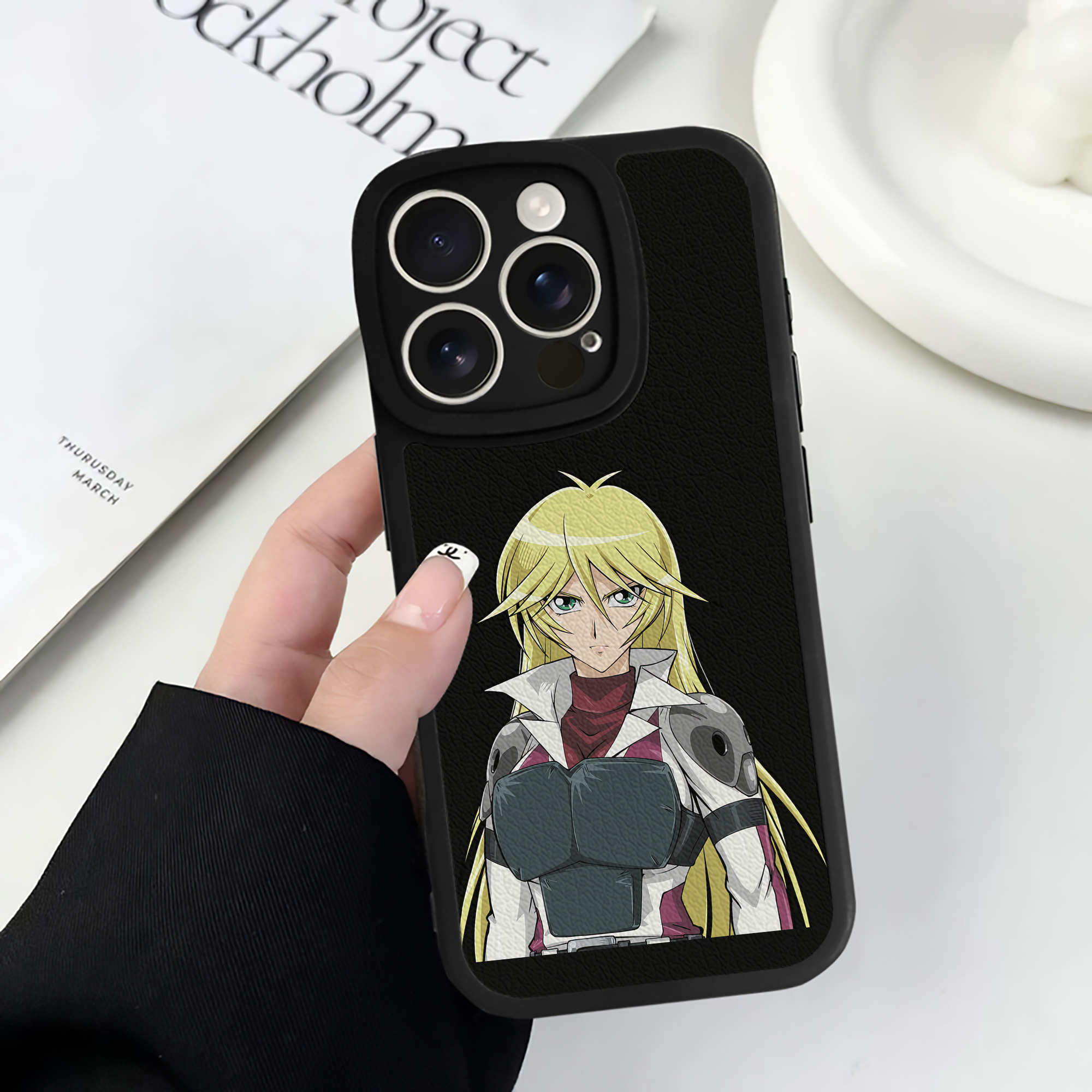 （画像用） 遊☆戯☆王 Yu-Gi-Oh! 【iPhone 16シリーズ対応】シリコンスマホケース（レザー調） 材質：シリコン
